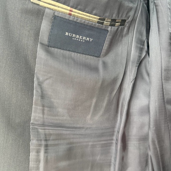 Burberry London Sport Coat 100% Wool Lapel Collar Buttoned Long Sleeve Size 40R - Picture 5 of 9